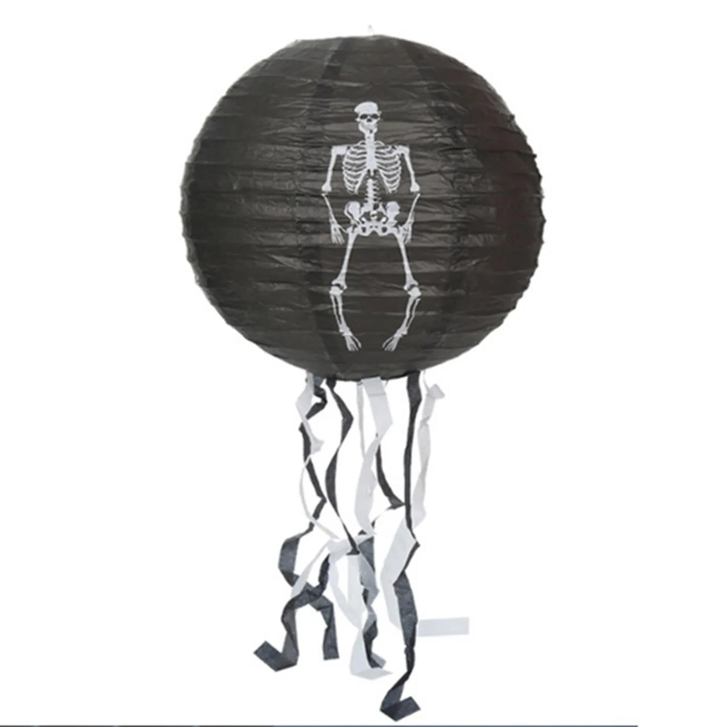 Halloween Paper Lanterns Equipped With Yellow Light Pumpkin Spider Skeleton for Halloween Party Decoration Indoor Outdoor Party