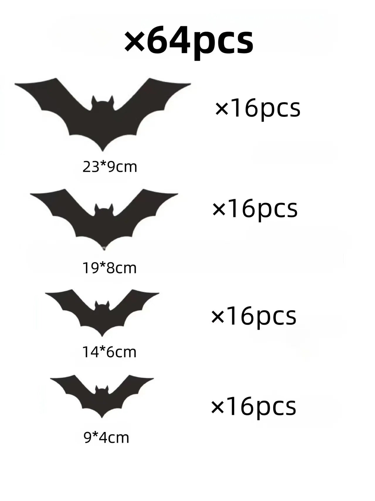 Halloween Bats Decorations,3D Pvc Bat on The Wall,Black Bats Wall Stickers,Halloween Scary Props Party Supplies DIY Decoration