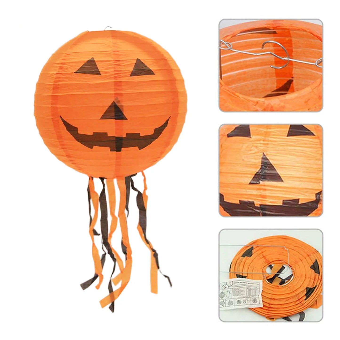 Halloween Paper Lantern Hangin Creative Spooky Funny Halloween Hanging Props for Home Wall Hangination
