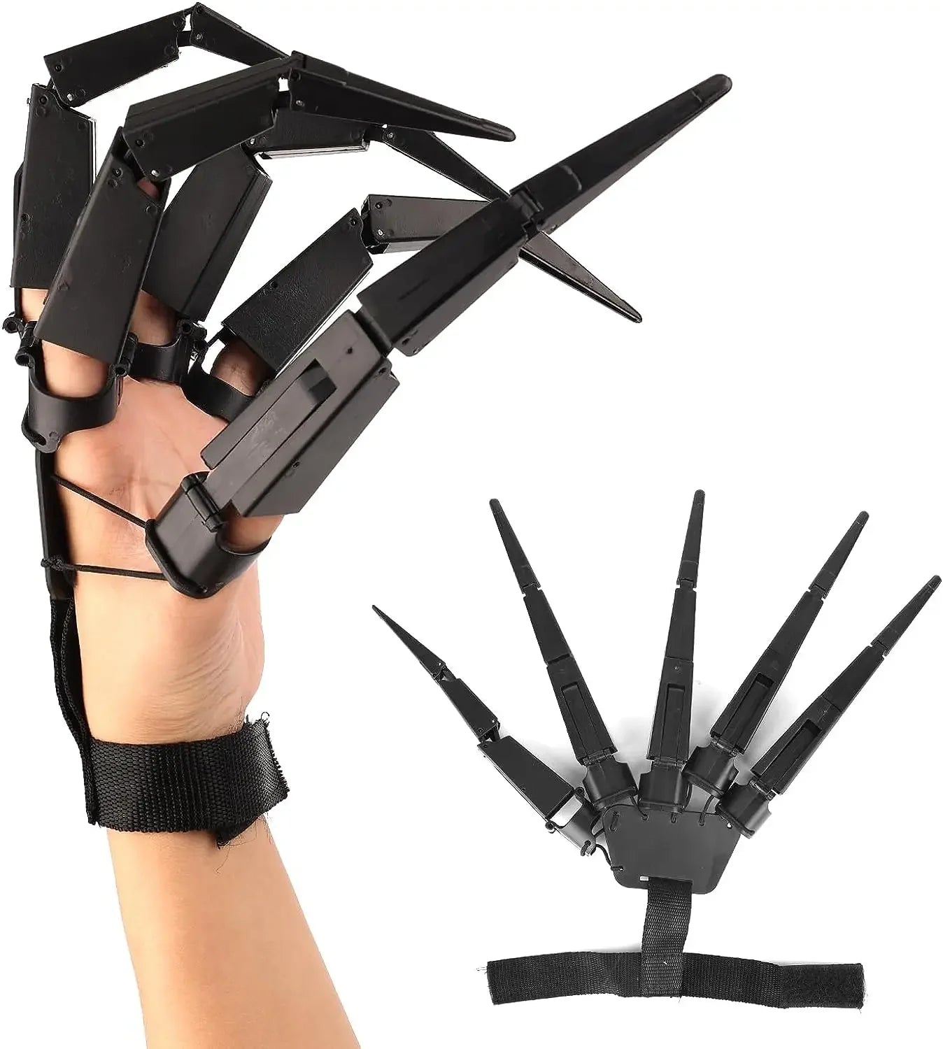 Halloween Articulated Fingers Scary Fake Fingers Skeleton Hand Cosplay Finger Glove Realistic Horror Ghost Claw Prop Party Decor