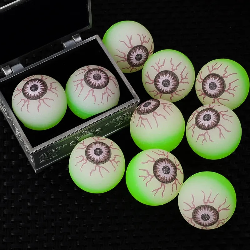 Halloween Eyeball Glow in The Dark Bouncy Ball Decoration Haunted House Home Bar Horror Props Luminous Fake Eyeballs Wholesale